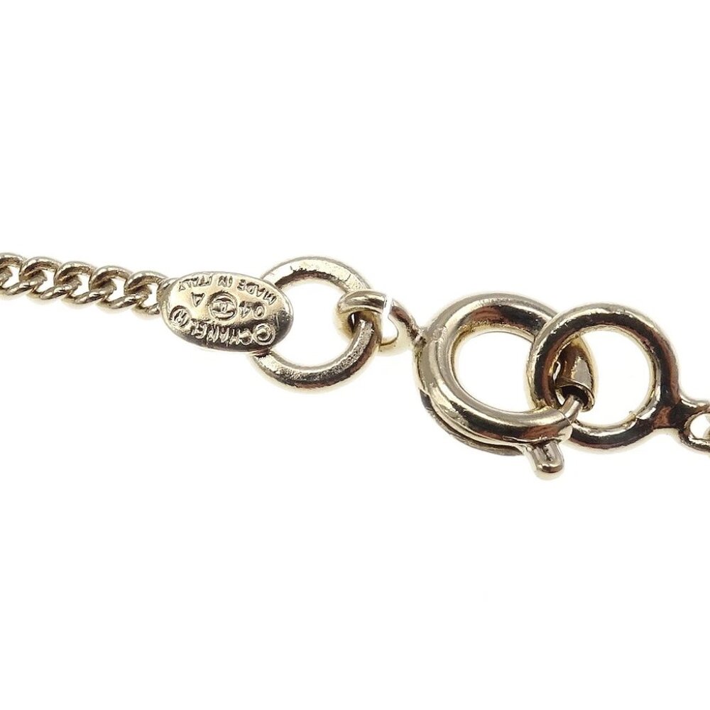 Chanel Rhinestone Gold Chain Pendant Necklace 04A 29091 - Picture 2 of 4